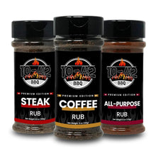 Load image into Gallery viewer, 10-42 Steak Seasoning Gift Set – 3 Premium BBQ Rubs: All-Purpose, Steak & Coffee Rub | Gourmet Meat Seasoning Variety Pack for Grilling Beef, Chicken, Pork, Turkey & Brisket | No MSG, 0 Calorie
