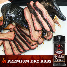 Load image into Gallery viewer, 10-42 BBQ Rub Variety Pack | 3 Great Flavors of Barbecue Rubs - BBQ, Spicy, and Brisket (No MSG) (6oz Bottles)