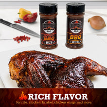 Load image into Gallery viewer, 10-42 BBQ Rub Variety Pack | 3 Great Flavors of Barbecue Rubs - BBQ, Spicy, and Brisket (No MSG) (6oz Bottles)