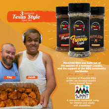 Load image into Gallery viewer, Manchild BBQ Rub Spices and Seasonings Gift set | Three Authentic Spices (5oz Bottles)