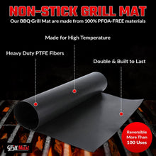 Load image into Gallery viewer, Large Grilling Bags Premium Set-2 x Mesh Grill Bags for Outdoor Grill 12x9.5″- 1 x Grill Mats - 1 x Mesh Grill Mat 16x13″ - 1 x Silicone Brush. Smoking Meat Accessories-Ideal Gifts For Men.
