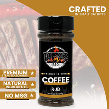 Load image into Gallery viewer, 10-42 BBQ Coffee Rub – Premium Steak Seasoning &amp; BBQ Rub (NO MSG, Low Sodium, 0 Calorie) | Coffee Rub for Meat, Steak &amp; Brisket | Bold BBQ Seasonings &amp; Dry Rubs for Smoking &amp; Grilling | 5 oz
