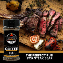 Load image into Gallery viewer, 10-42 BBQ Coffee Rub – Premium Steak Seasoning &amp; BBQ Rub (NO MSG, Low Sodium, 0 Calorie) | Coffee Rub for Meat, Steak &amp; Brisket | Bold BBQ Seasonings &amp; Dry Rubs for Smoking &amp; Grilling | 5 oz
