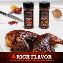 Load image into Gallery viewer, 10-42 BBQ Rub Variety Pack | 3 Great Flavors of Barbecue Rubs - BBQ, Spicy, and Brisket (No MSG) (6oz Bottles)
